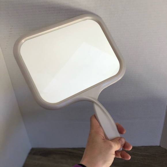 Vtg Handheld Mirror with Grey Handle - Picture 11 of 13